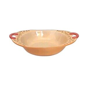 Pfaltzgraff Secrets of Pistoulet Oval Serving Bowl Jana Kolpen Red Handles 2002